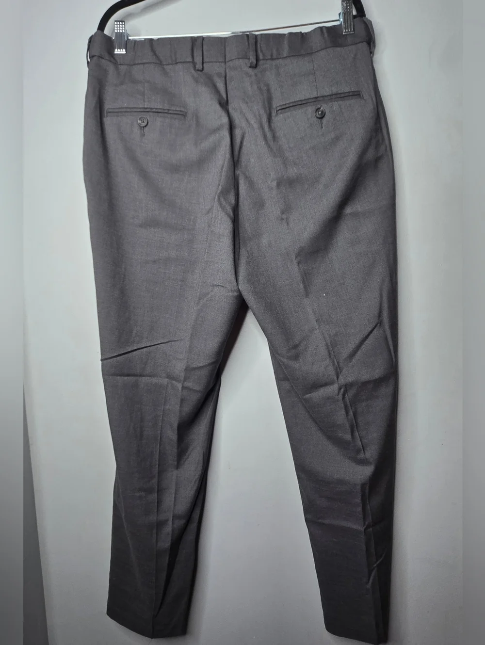 Saddlebred Gray Dress Pants 36x29 Men’s Flat Front Business Slacks Classic Fit